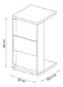 Ver imagem 4 de Mesa de Apoio para Notebook e Sofá Branco Book Líder Design