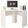 Mesa de Computador Canto Office Cubic Branco Fosco - Caemmun - 1