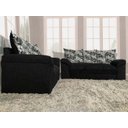 Ver imagem 2 de Sofá 2 e 3 Lugares Preto com Floral 601/37 Chile