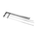 Ver imagem 1 de Porta Panos Triplo Al e Inx com Trilhos 110x45x435mm - Jomer