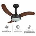 Ver imagem 5 de Ventilador de Teto Infinity Lux 2003 Preto com Pás Tabaco com Controle