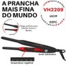 Prancha/Chapinha Profissional para fazer Raiz dos Cabelos e Barba ULTRA FINA VH 2209 Bivolt - 2