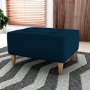 Ver mais imagens de Puff Decorativo para Sala Piva 62x52 Cm E433 Azul Milani Store