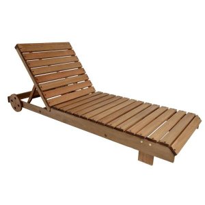 Espreguiçadeira de Madeira para Jardins e Piscina Alf010