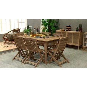 Mesa Madeira com 06 Cadeiras Levina