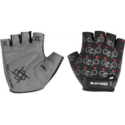 Luva Bike Hupi Eco Bike Preto Meio Dedo Antishock Tam-P - 1