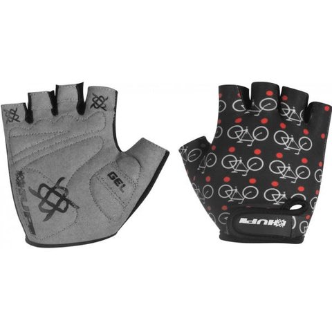 Luva Bike Hupi Eco Bike Preto Meio Dedo Antishock Tam-P