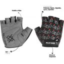 Ver imagem 2 de Luva Bike Hupi Eco Bike Preto Meio Dedo Antishock Tam-P