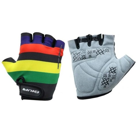 Luva Bike Hupi Eco Champs Meio Dedo Antishock Tam-P