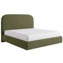 Ver imagem 2 de Cama Casal Flutuante com Cabeceira 140cm Aura W01 Linho Verde - Lyam Decor