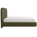 Ver mais imagens de Cama Casal Flutuante com Cabeceira 140cm Aura W01 Linho Verde - Lyam Decor