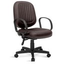 Ver imagem 1 de Cadeira Diretor Costura H Back C/braços Marrom