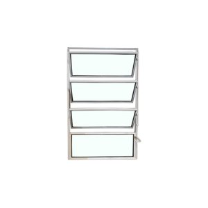 Vitro Basculante 80x60 Alumínio Branco