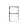Vitro Basculante 80x60 Alumínio Branco Vidro Liso - 1