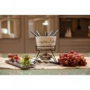 Ver imagem 7 de Aparelho de Fondue Queijo Chocolate Porcelana Fondue 8 Peças Serviço Conjunto Kit Cerâmica Swiss