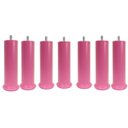 Ver imagem 1 de Kit Pés 14 Alto Rosa para Cama Box 18cm de Altura