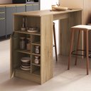 Ver imagem 2 de Bancada Balcão para Cozinha 140cm 1 Porta com Nichos Atenas Fidelitá