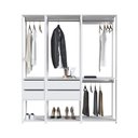 Ver imagem 4 de Guarda-Roupa Closet Modulado com 4 Gavetas 160cm Multimóveis Crpro-CLO006 Branco