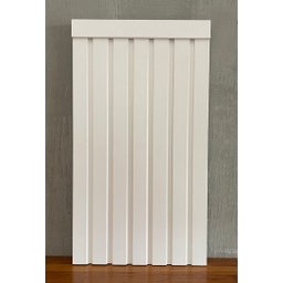 Cabeceira de Cama Ripada 164cm Larg. Tradicional Branca | Santa Rita Reveste - 5