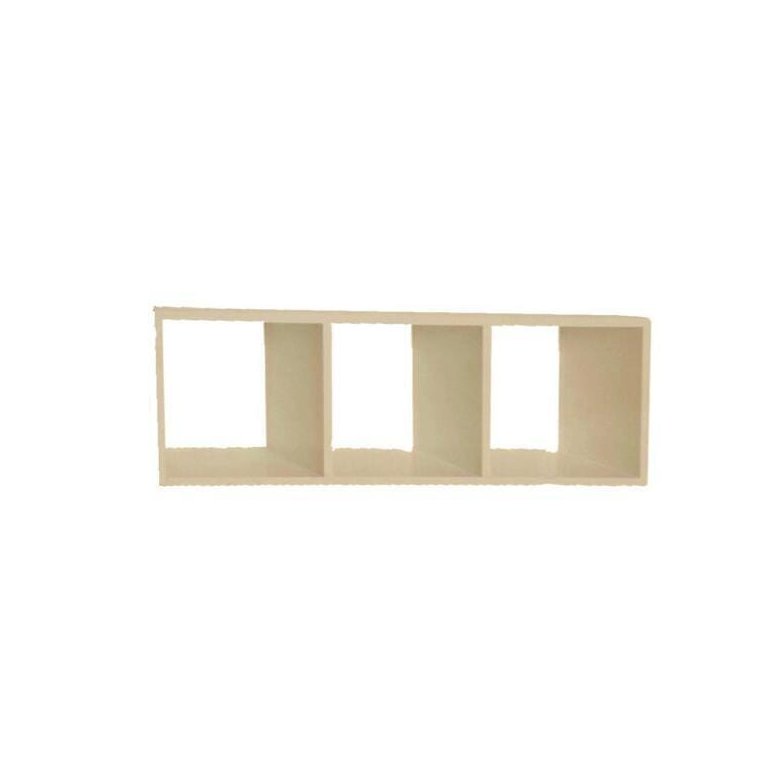 Nicho Triplo 90 X 30 X 20 Em Mdf - Natural