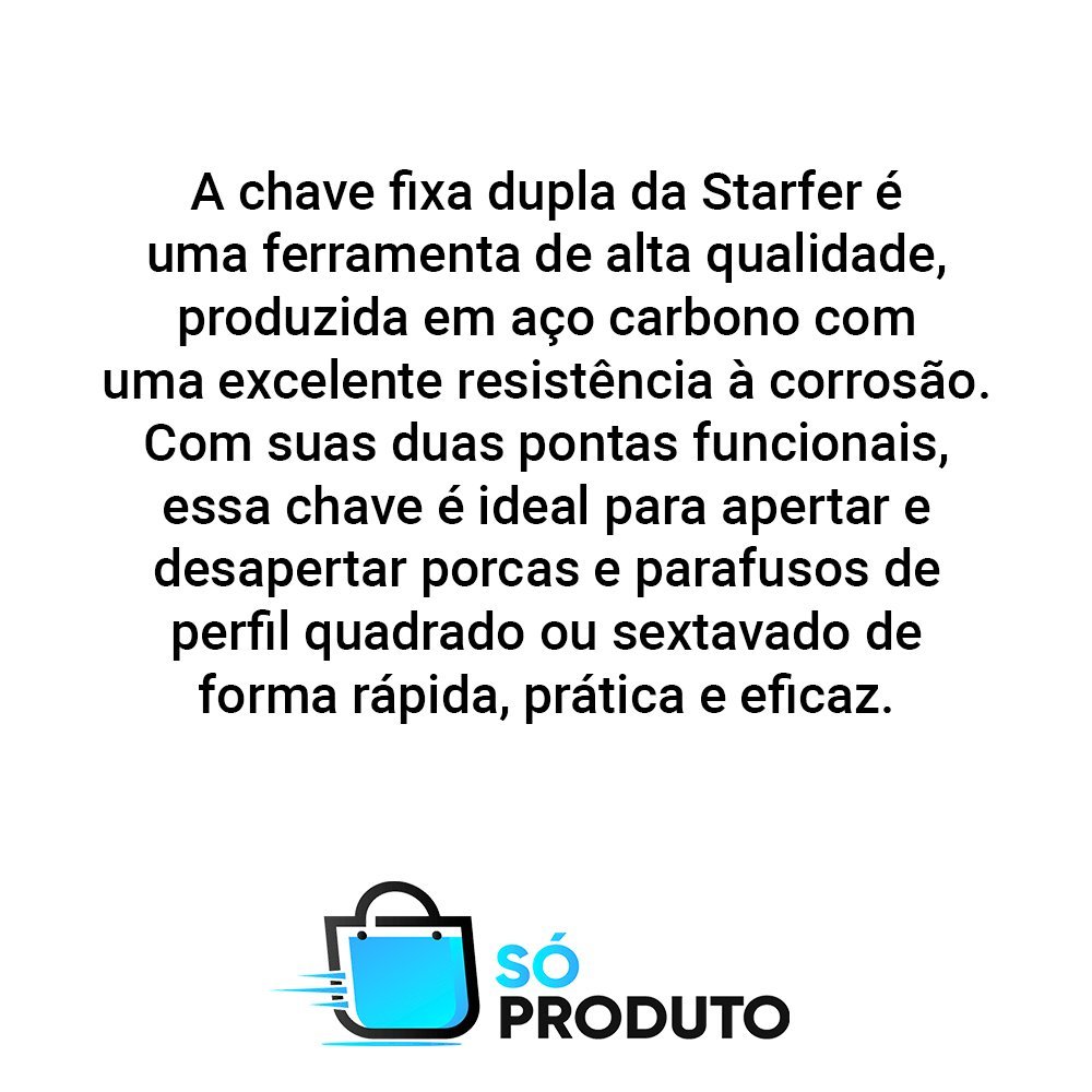 Kit Jogo Chave Fixa Boca Starfer 18mm 22mm 2 peças Aço - 2