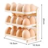 Porta Ovos Suporte 24 Ovos Organizador 3 Andares Geladeira Guarda Ovo Mesa Bancada Armario Cozinha - 2