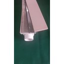 Ver imagem 2 de Ralo Linear Invisível 6x50 modelo Cola Piso Porcelanato com Tela Anti Insetos e Coletor Branco - Fic