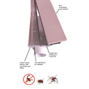 Ver imagem 1 de Ralo Linear Invisível 6x50 modelo Cola Piso Porcelanato com Tela Anti Insetos e Coletor Branco - Fic