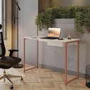 Ver imagem 2 de Escrivaninha com Gaveta Mia 110 X 45 Klm Store Cobre com Off White