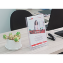Ver imagem 5 de Display Expositor de Folheto Informativo Office com Base 32x24cm A4 Vertical Horizontal Cristal