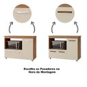 Ver imagem 4 de Balcão Multiuso para Cozinha Micro-ondas 3 Portas Lina Savana / Off White