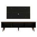 Ver imagem 7 de Rack Madesa Reims e Painel para TV até 55 Polegadas 2 Portas e 1 Gaveta Preto Cor:Preto