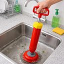 Ver imagem 3 de Desentupidor Manual Alta Pressao Bomba Succao Plastico e Borracha Limpeza Pia Ralo Vaso Sanitario