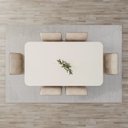 Ver imagem 5 de Conjunto Mesa Natalí 160cm com Vidro 06 Cadeiras Pietra Off White/Nature/Caramelo/Creme