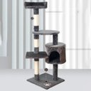 Ver imagem 3 de Árvore de Gatos Arranhador Brinquedo Torre Cama Toca Grande 116cm