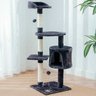 Árvore de Gatos Arranhador Brinquedo Torre Cama Toca Grande 116cm - 6