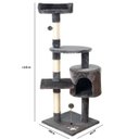 Ver imagem 2 de Árvore de Gatos Arranhador Brinquedo Torre Cama Toca Grande 116cm