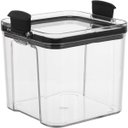 Ver imagem 2 de Pote Hermetico Conserva Tampa com Trava kit 2 Unidades Acrilico Transparente Alimento Mantimento Arm