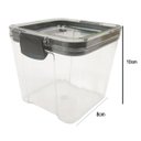Ver mais imagens de Pote Hermetico Conserva Tampa com Trava kit 2 Unidades Acrilico Transparente Alimento Mantimento Arm