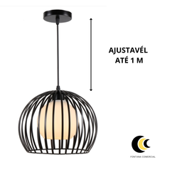Pendente Arc Preto 28cm - 3