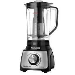 Liquidificador Mondial Turbo Inox 1100w L-1100-bi Preto 220v - 1