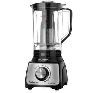 Liquidificador Mondial Turbo Inox 1100w L-1100-bi Preto 220v