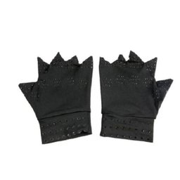 Luva Magnetica preta sem dedos Para Artrite Reumatismo Tunel do Carpo - 2