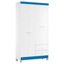 Ver imagem 7 de Berço Americano Lara com Colchão e Guarda Roupa Ternura Baby 4 Portas Branco Flex - Incorplac