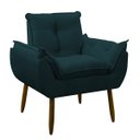 Ver imagem 3 de Poltrona Decorativa Sala de Estar Escritório Quarto Prime: Azul Marinho