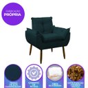 Ver imagem 7 de Poltrona Decorativa Sala de Estar Escritório Quarto Prime: Azul Marinho