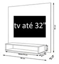 Ver imagem 3 de Painel Tv Milão até 32 Polegadas Off White/freijó