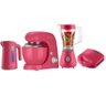 Kit Cadence Liquidificador Sanduicheira + 2 Peças Rosa 220V - 1