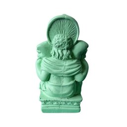 Estátua de Ganesha - Deus Hindu – Removedor de Obstáculos: Verde Day - 3
