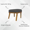 Ver imagem 3 de Kit 2 Puffs Decorativos para Sala Firenze Retangular Tecido Sintético